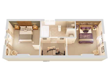 CGI image of First floor layout